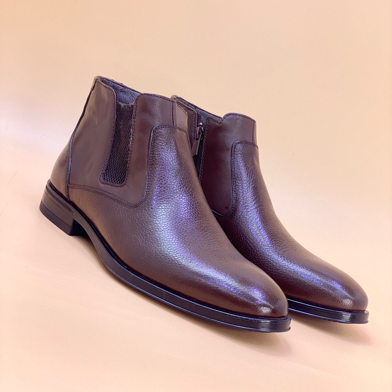 NEW , MADE IN TURKEY GENUINE LEATHER MEN BOOTS M226