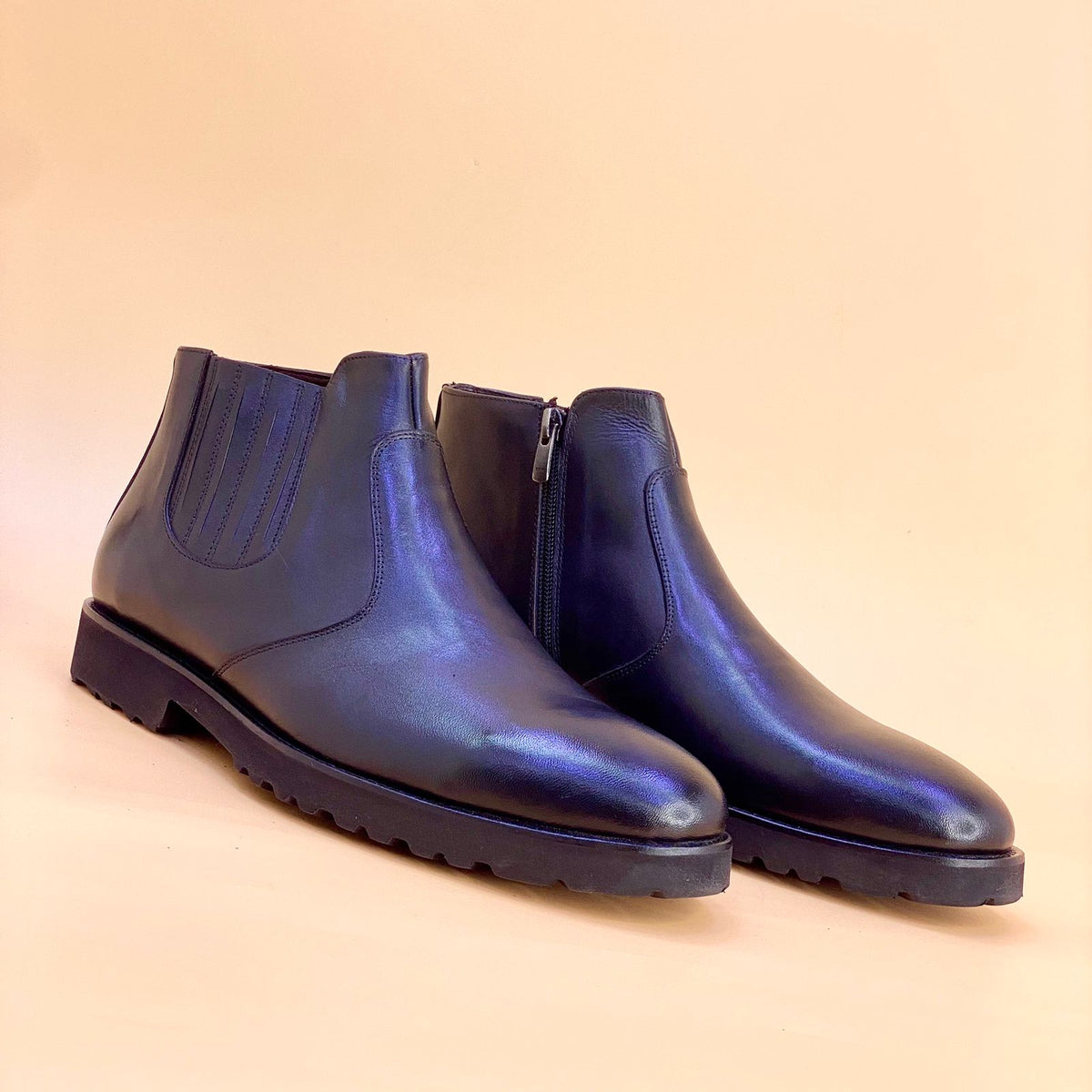 NEW , MADE IN TURKEY GENUINE LEATHER MEN BOOTS M60