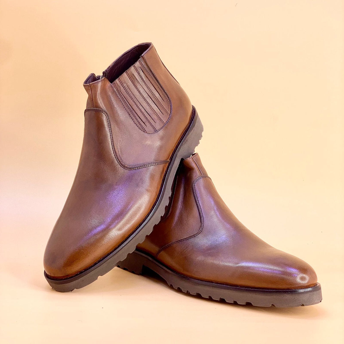 NEW , MADE IN TURKEY GENUINE LEATHER MEN BOOTS M60