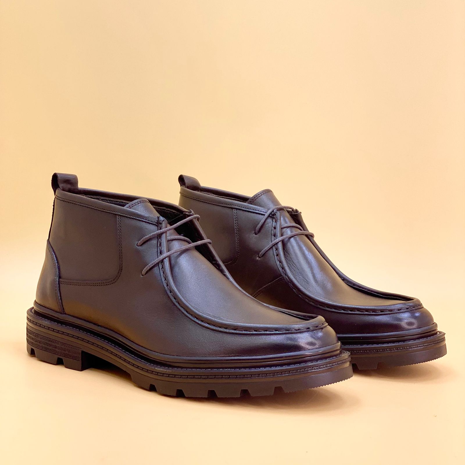 NEW , MADE IN TURKEY GENUINE LEATHER MEN BOOTS M706