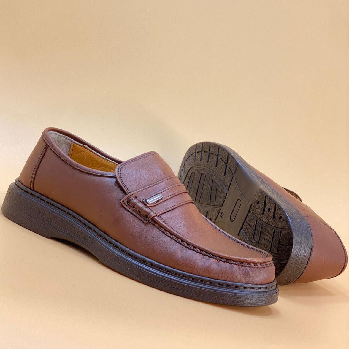 MADE IN TURKEY GENUINE LEATHER MEN SHOES M117 - Olive Tree Shoes
