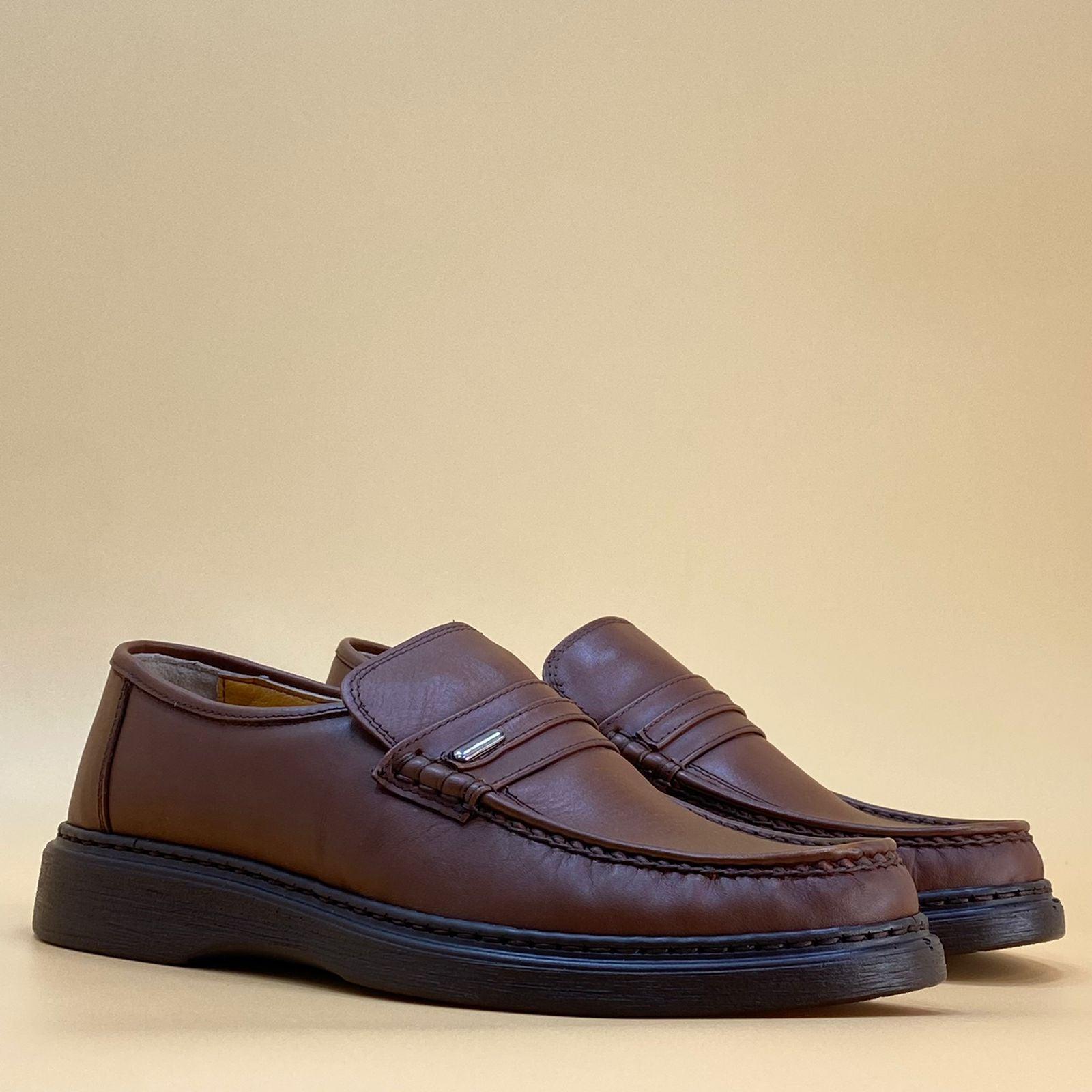 MADE IN TURKEY GENUINE LEATHER MEN SHOES M117 - Olive Tree Shoes