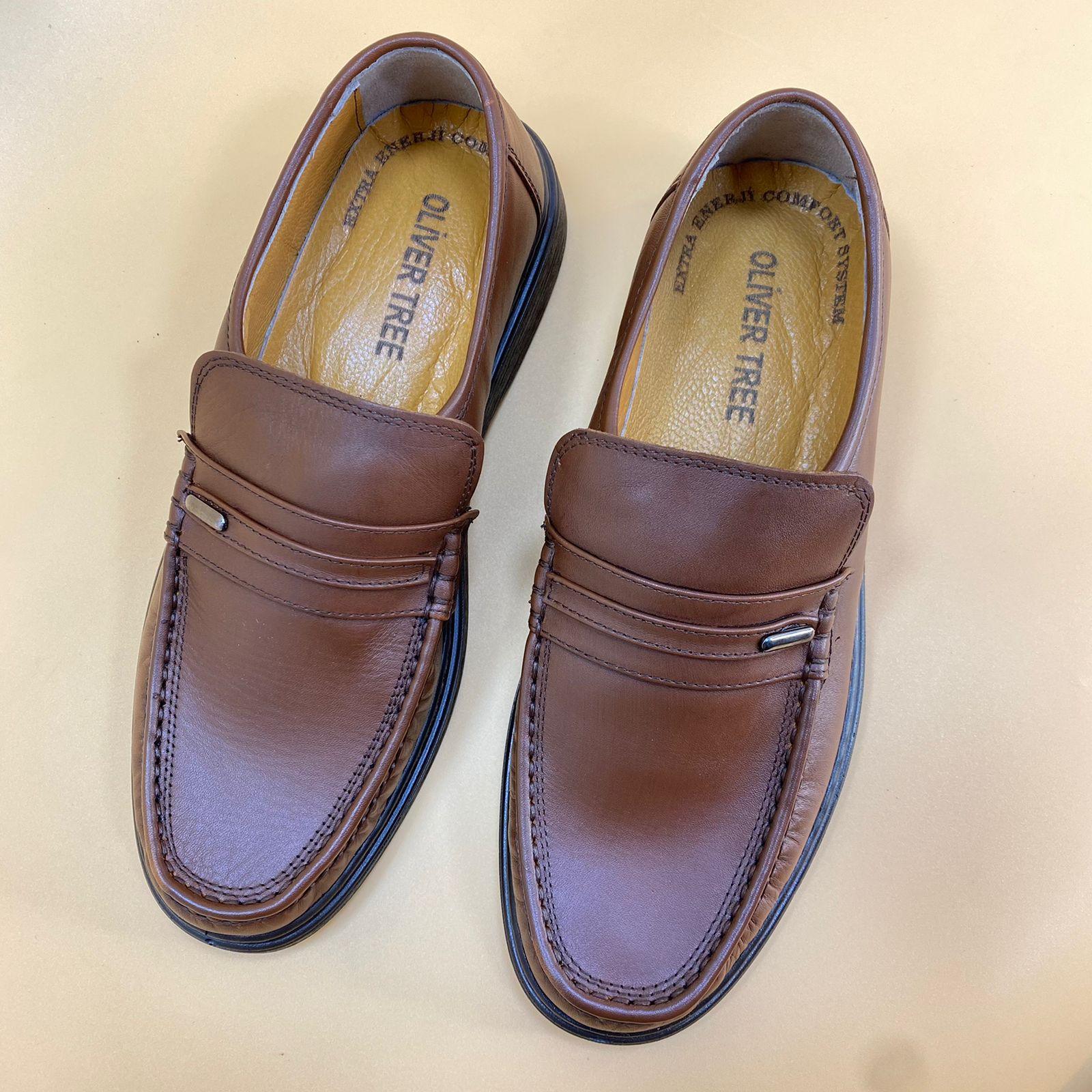 MADE IN TURKEY GENUINE LEATHER MEN SHOES M117 - Olive Tree Shoes