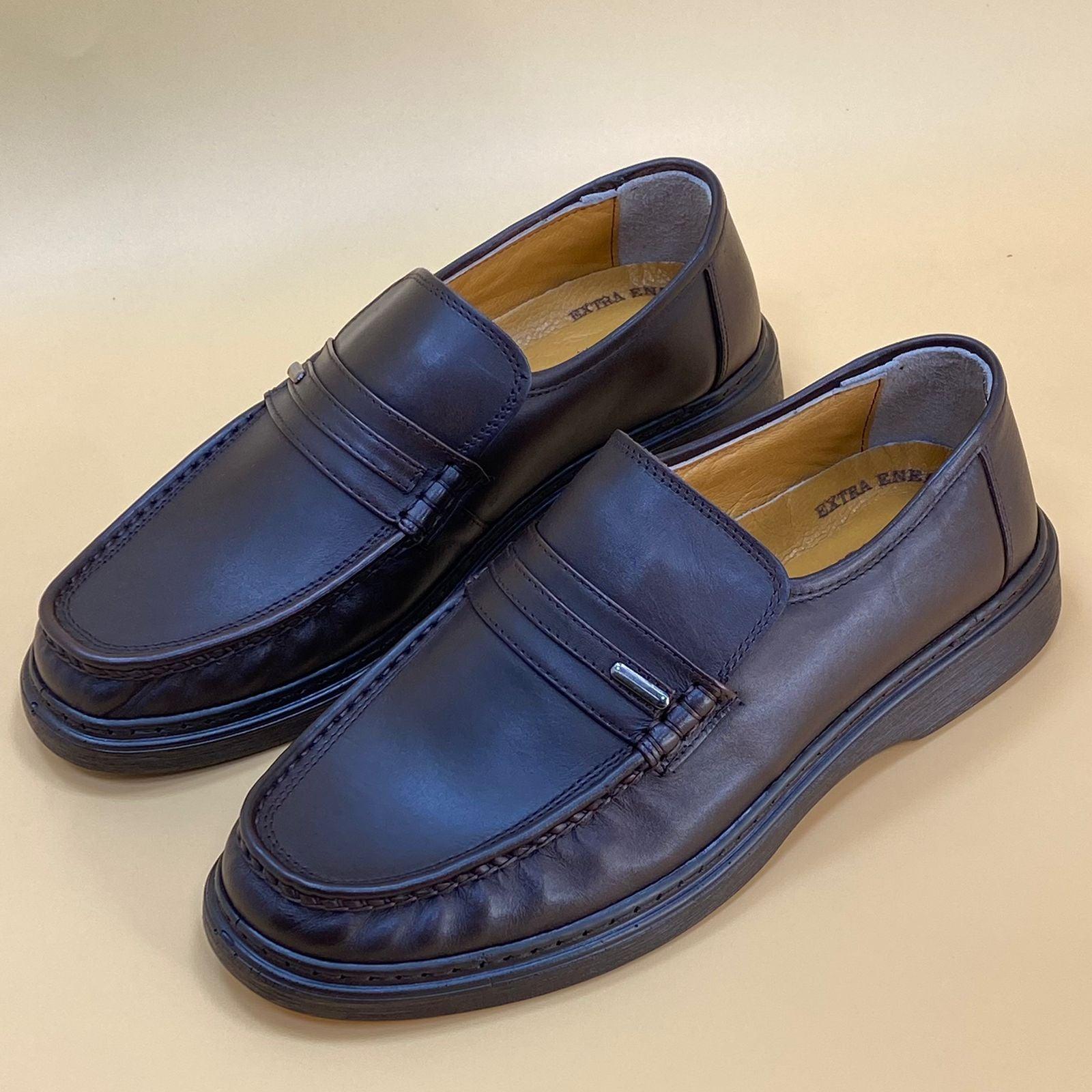 MADE IN TURKEY GENUINE LEATHER MEN SHOES M117 - Olive Tree Shoes