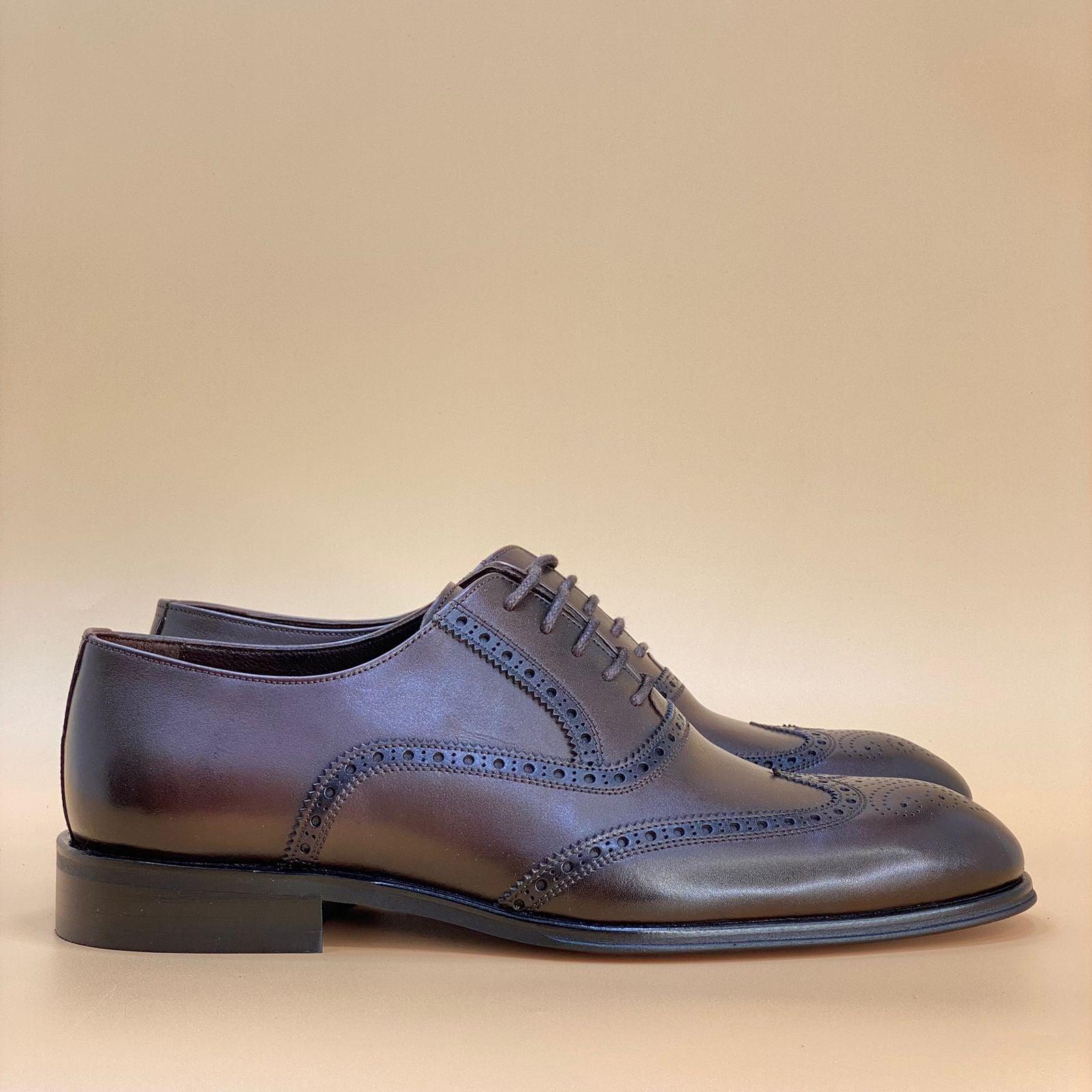 MADE IN TURKEY GENUINE LEATHER MEN SHOES M122 - Olive Tree Shoes