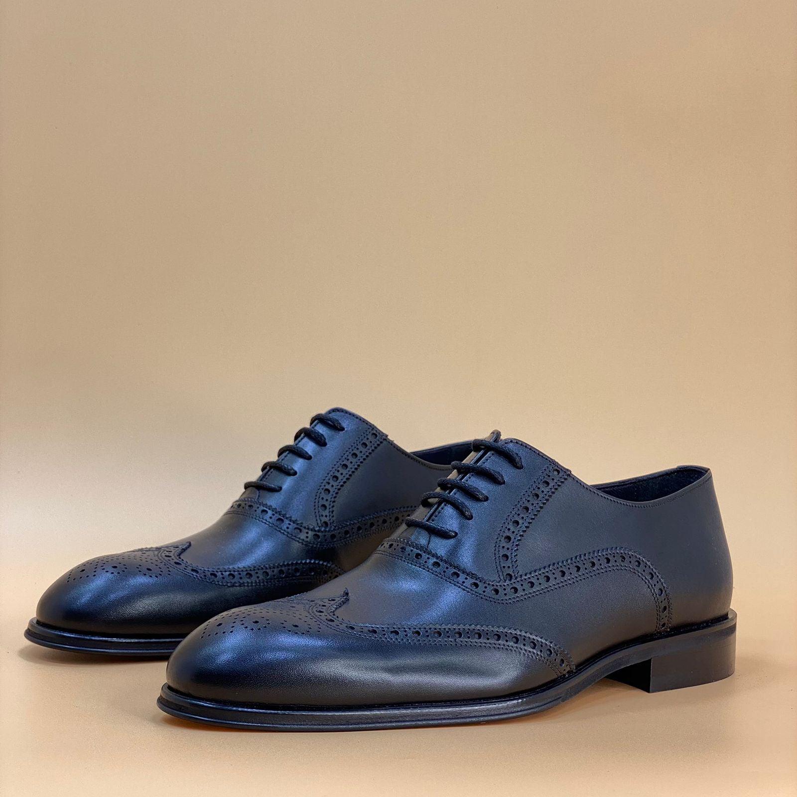 MADE IN TURKEY GENUINE LEATHER MEN SHOES M122 - Olive Tree Shoes