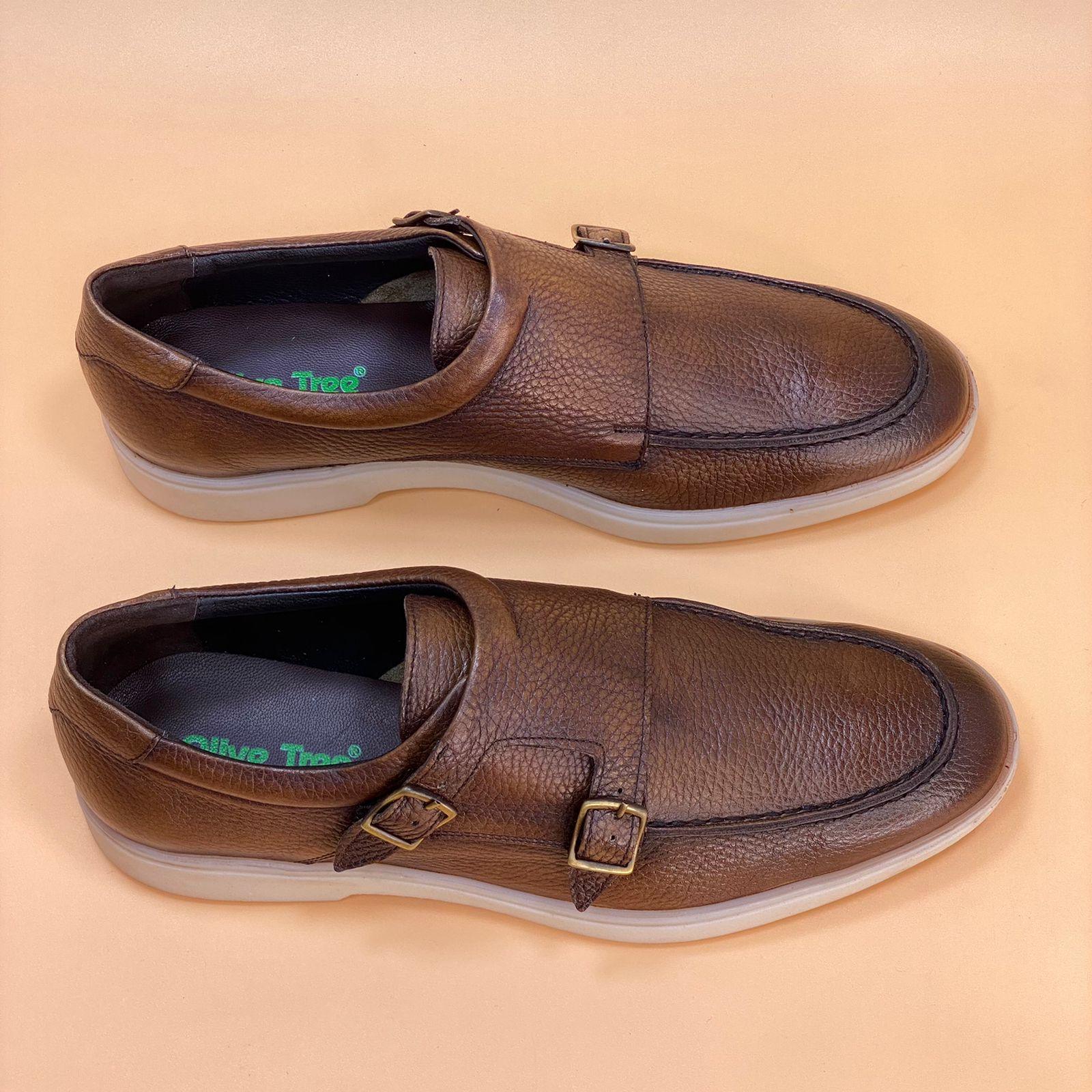 MADE IN TURKEY GENUINE LEATHER MEN SHOES M149 - Olive Tree Shoes