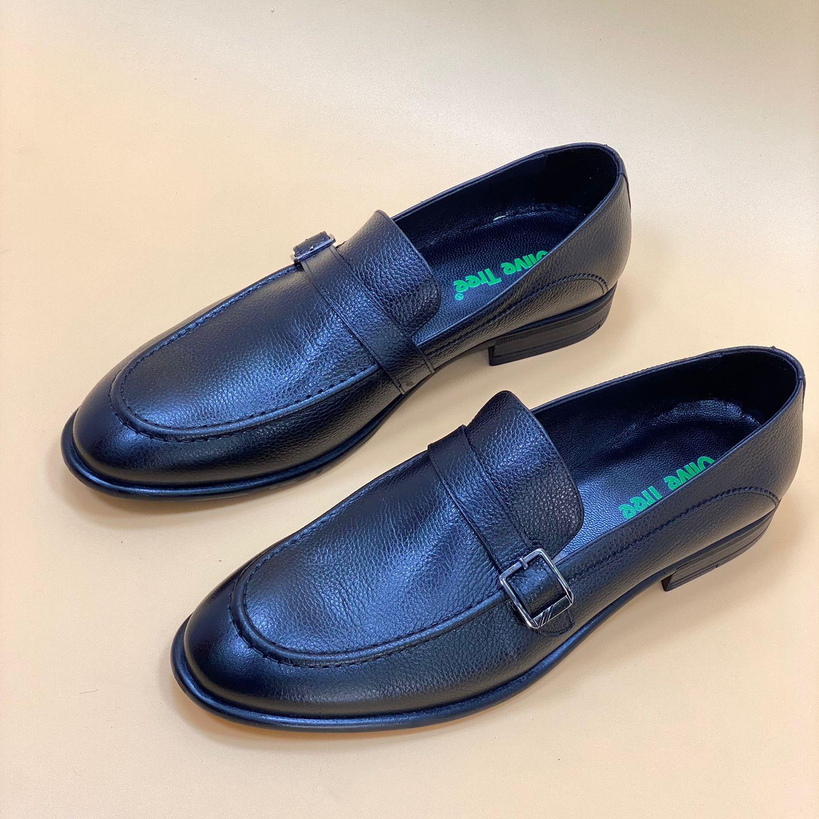 MADE IN TURKEY GENUINE LEATHER MEN SHOES M143 - Olive Tree Shoes