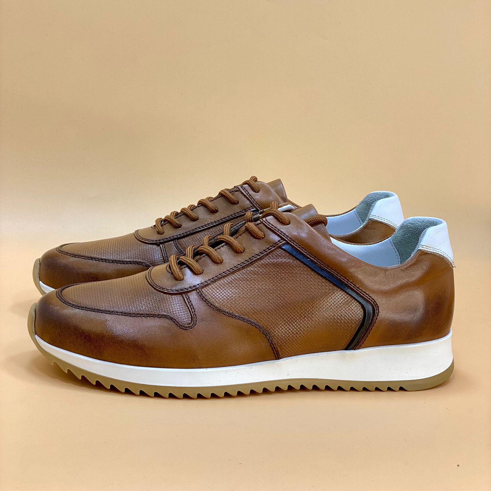 NEW , MADE IN TURKEY GENUINE LEATHER MEN SHOES M154 - Olive Tree Shoes