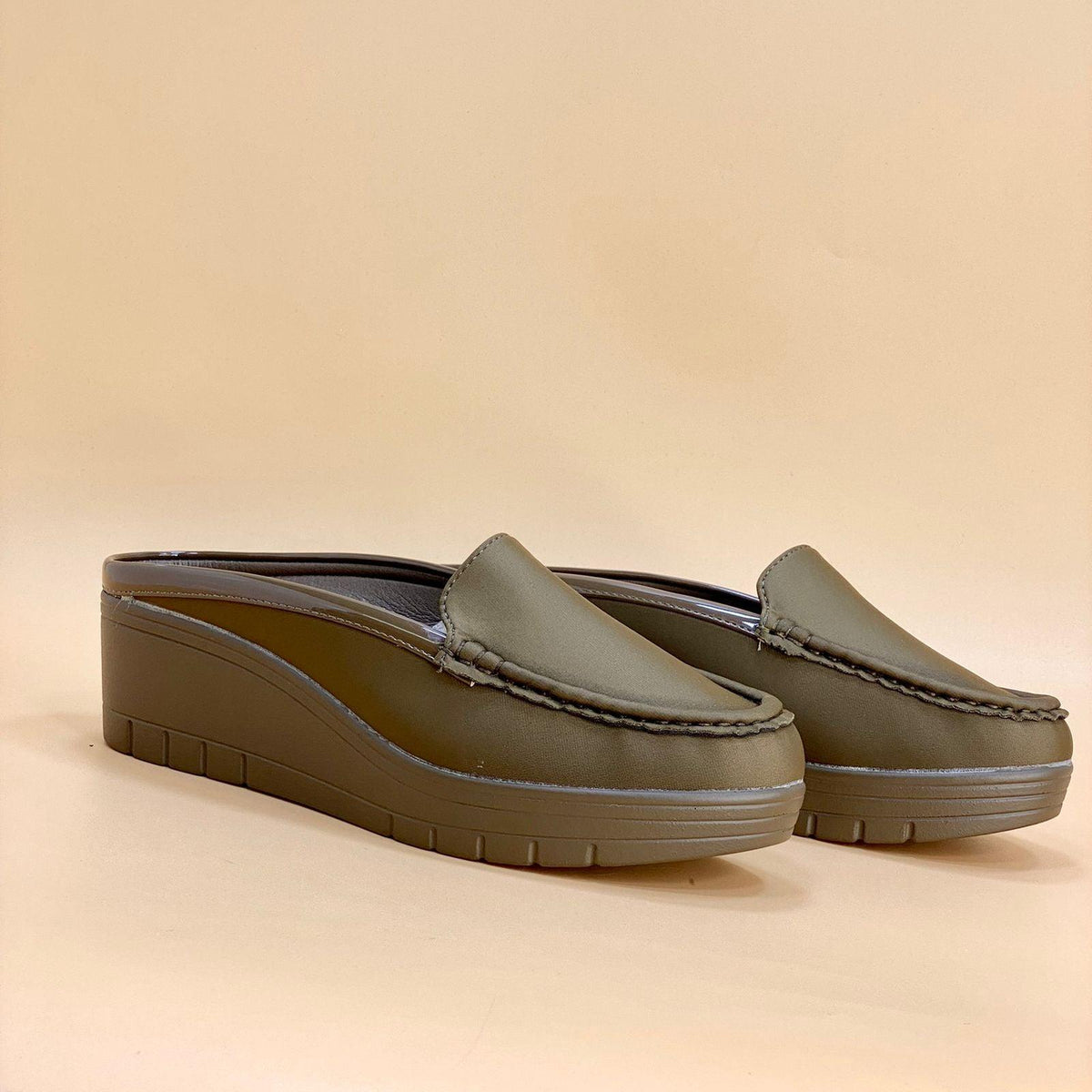 WOMEN SLIPPERS HEELS W704 - Olive Tree Shoes 