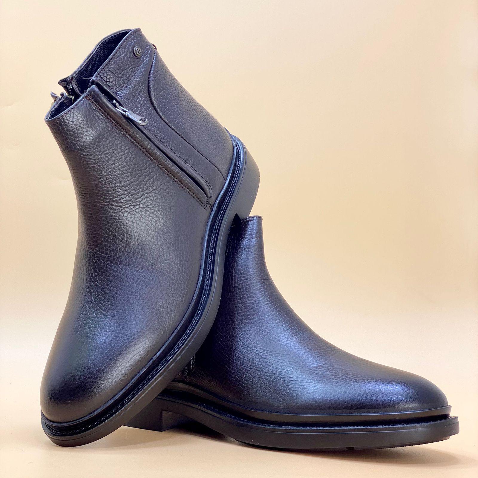 NEW , MADE IN TURKEY GENUINE LEATHER MEN BOOTS M311 - Olive Tree Shoes