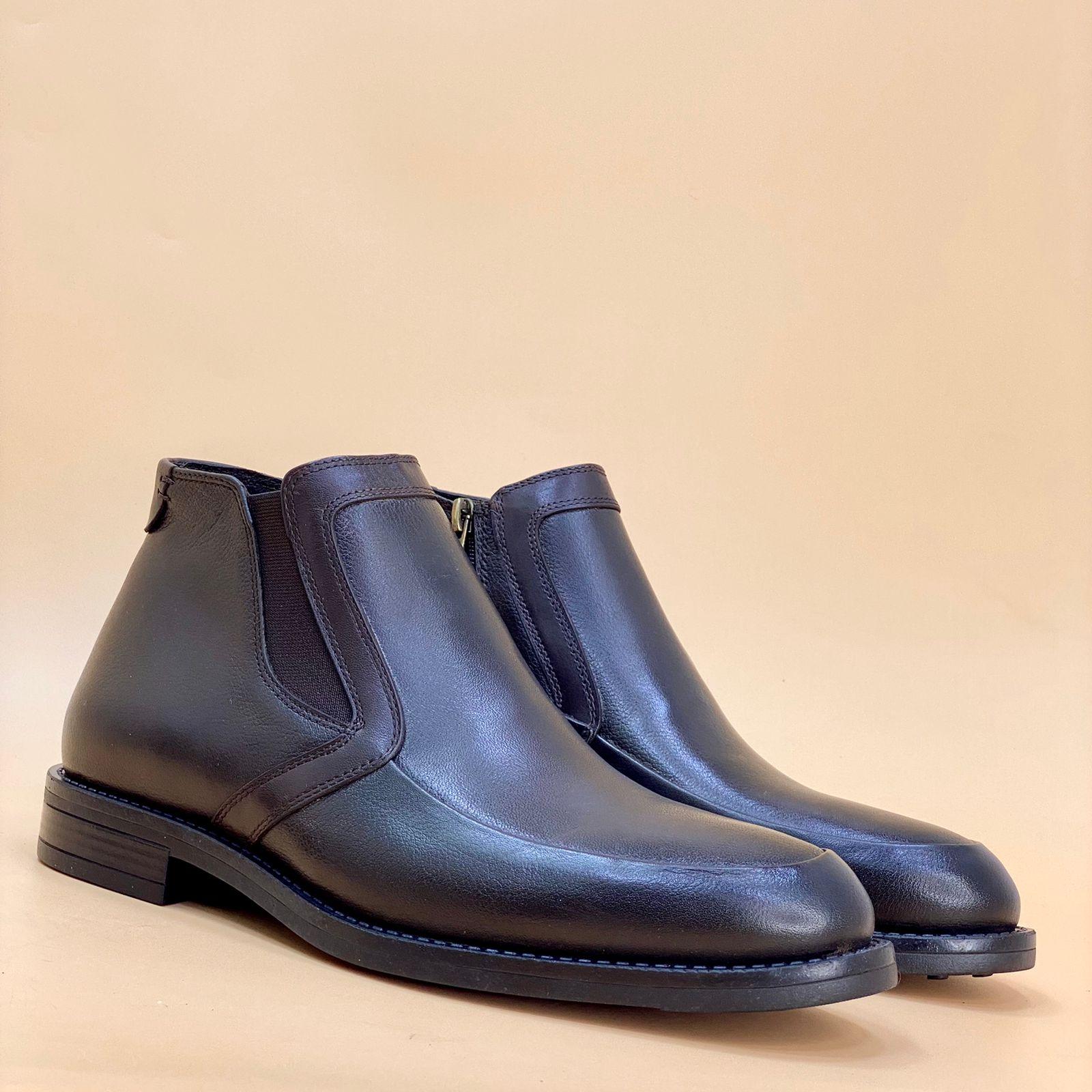 NEW , MADE IN TURKEY GENUINE LEATHER MEN BOOTS M307 - Olive Tree Shoes