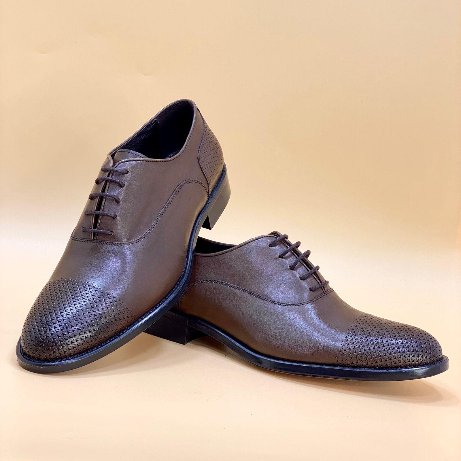 NEW , MADE IN TURKEY GENUINE LEATHER MEN SHOES M852 - Olive Tree Shoes