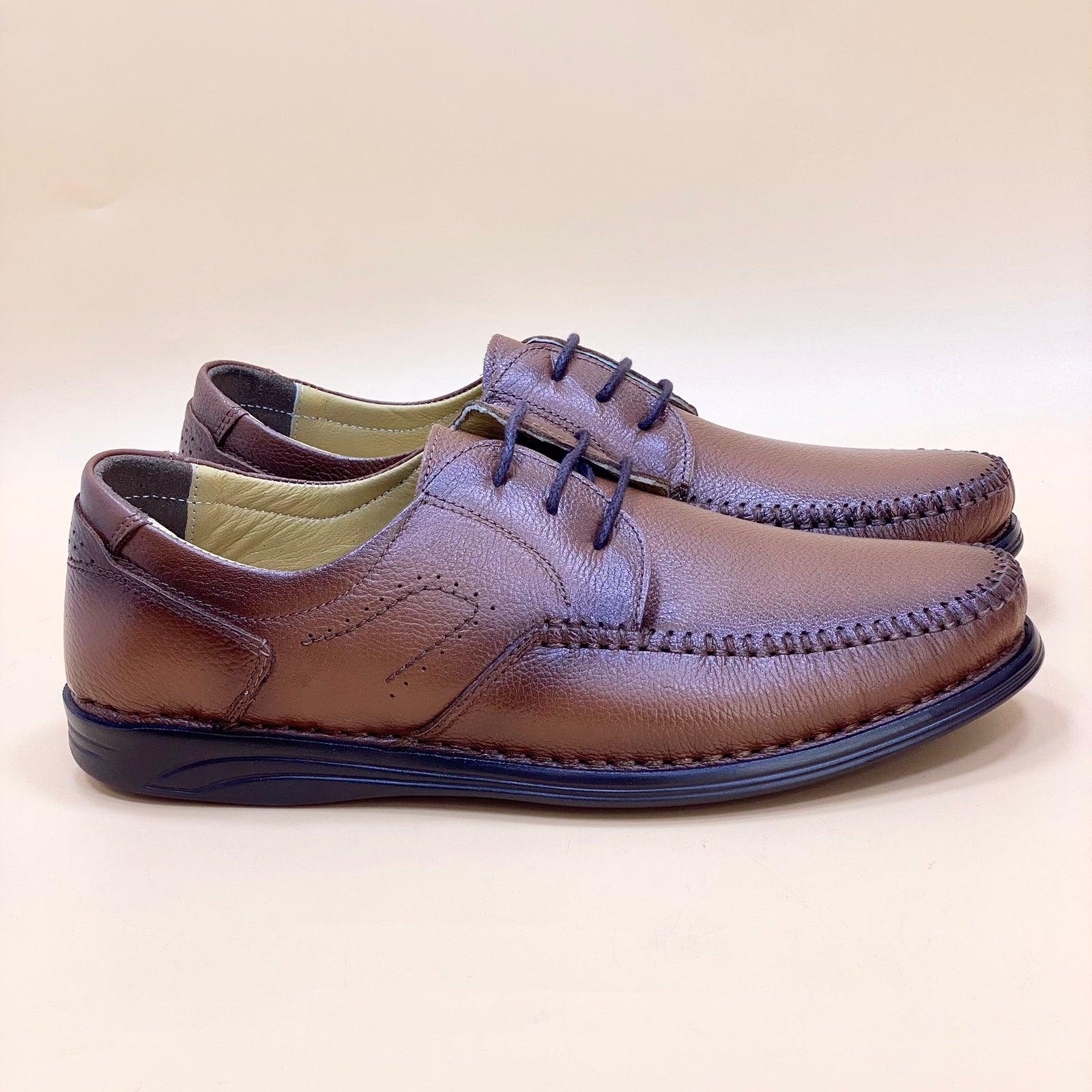 NEW , MADE IN TURKEY GENUINE LEATHER MEN SHOES M177 - Olive Tree Shoes