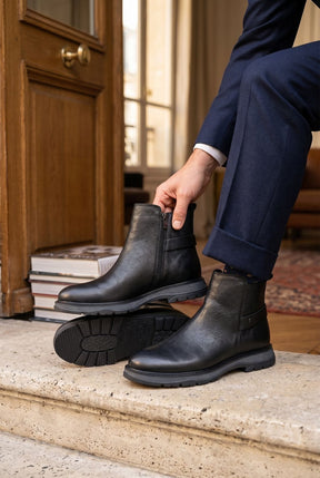 NEW ,  MADE IN TURKEY GENUINE LEATHER MEN BOOTS  M308