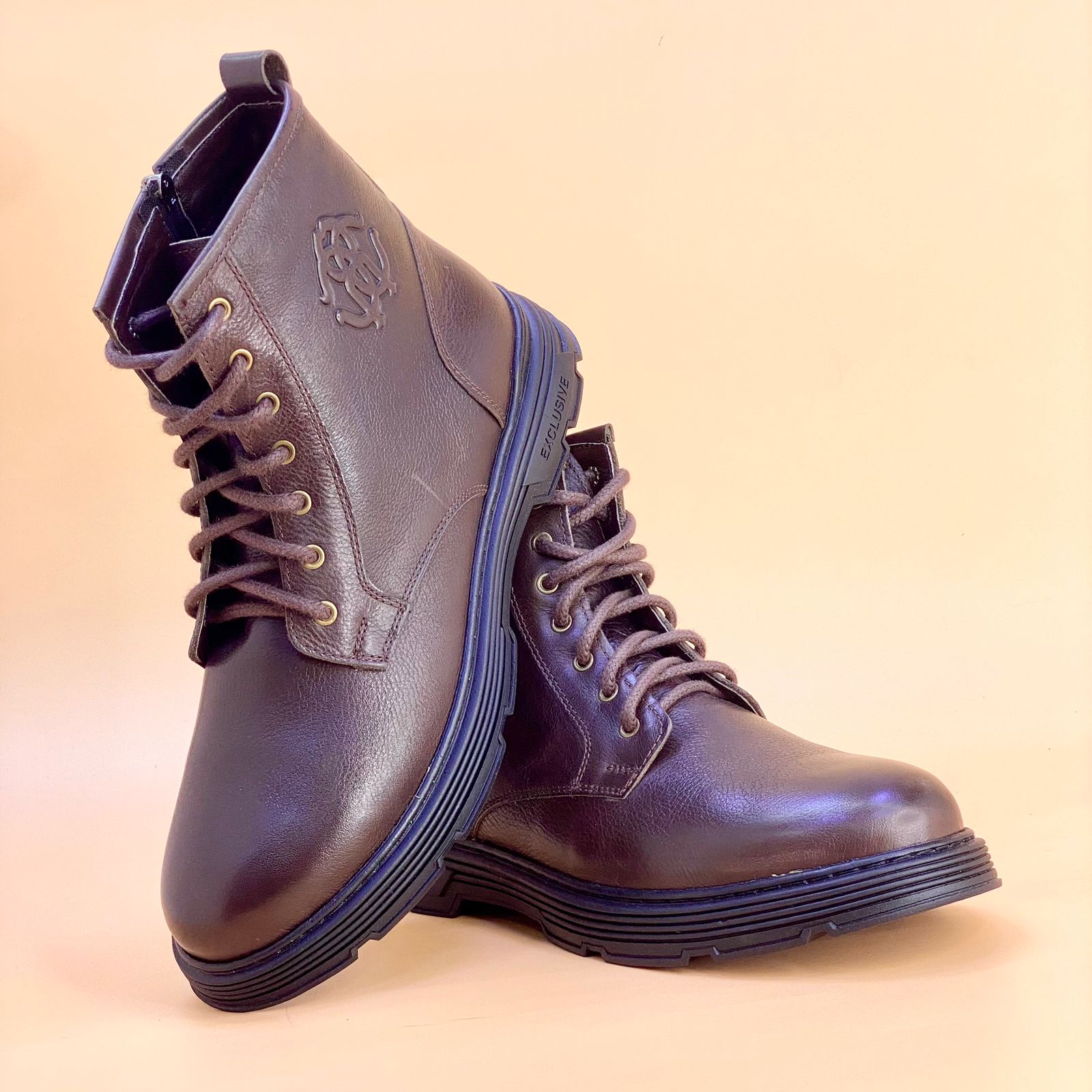 MADE IN TURKEY GENUINE LEATHER MEN BOOTS ON500
