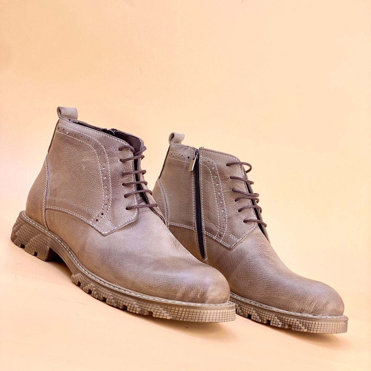 MADE IN TURKEY GENUINE LEATHER MEN BOOTS ON503