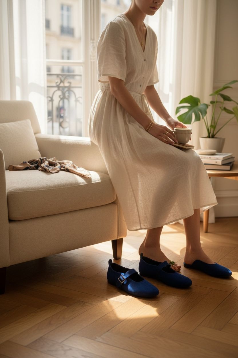 NEW ,  WOMEN FLAT SHOES W372