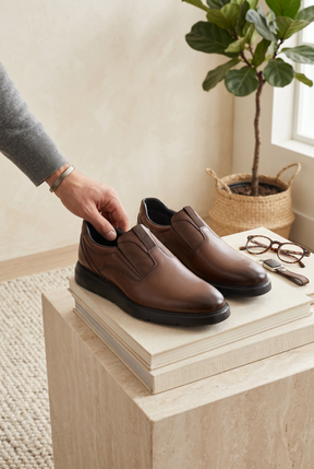 NEW ,  MADE IN TURKEY GENUINE LEATHER MEN SHOES M885