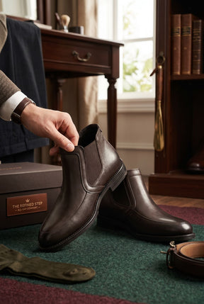 NEW ,  MADE IN TURKEY GENUINE LEATHER MEN BOOTS  M307