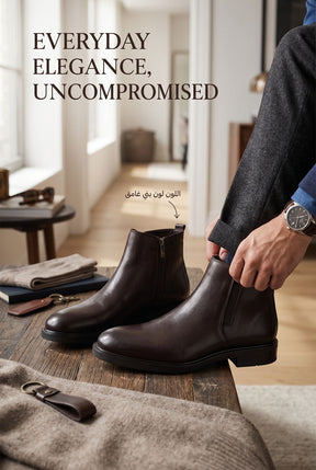 NEW ,  MADE IN TURKEY GENUINE LEATHER MEN BOOTS  M317