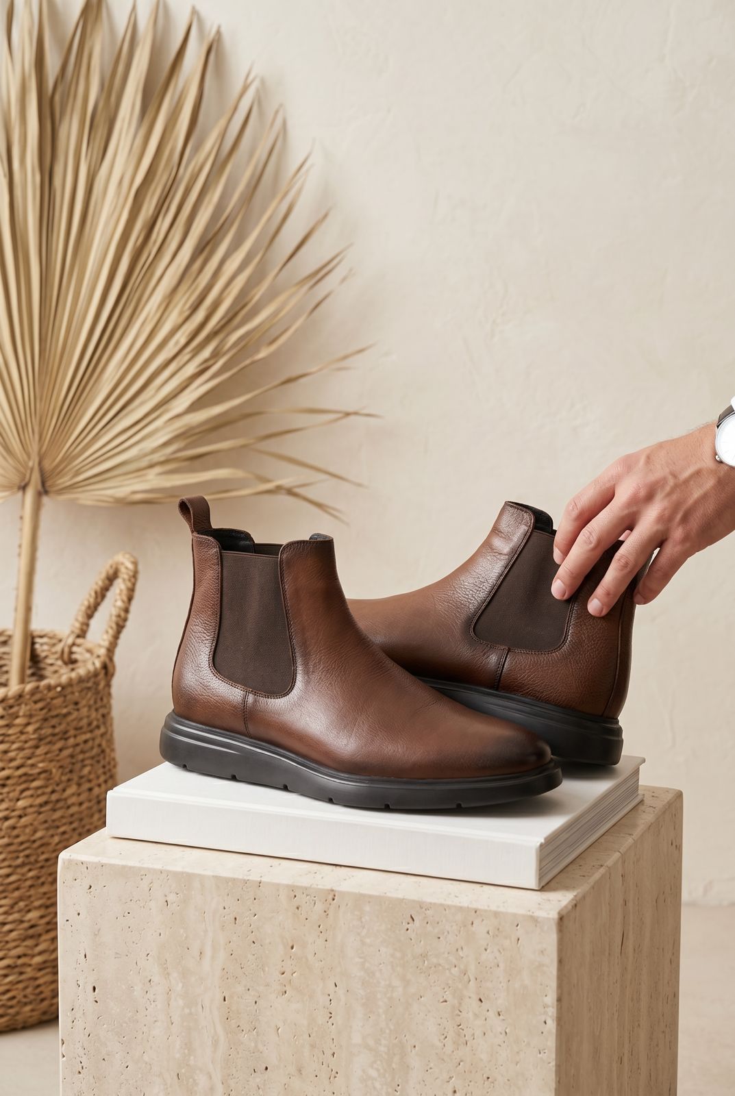 NEW ,  MADE IN TURKEY GENUINE LEATHER MEN BOOTS  M225