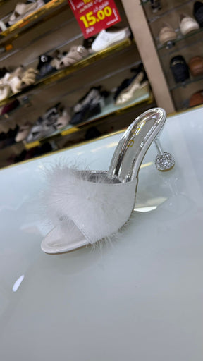 NEW ,  WOMEN SLIPPERS HEELS W774