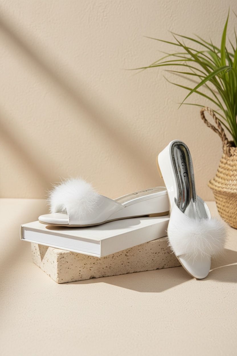 NEW ,  WOMEN SLIPPERS HEELS W779