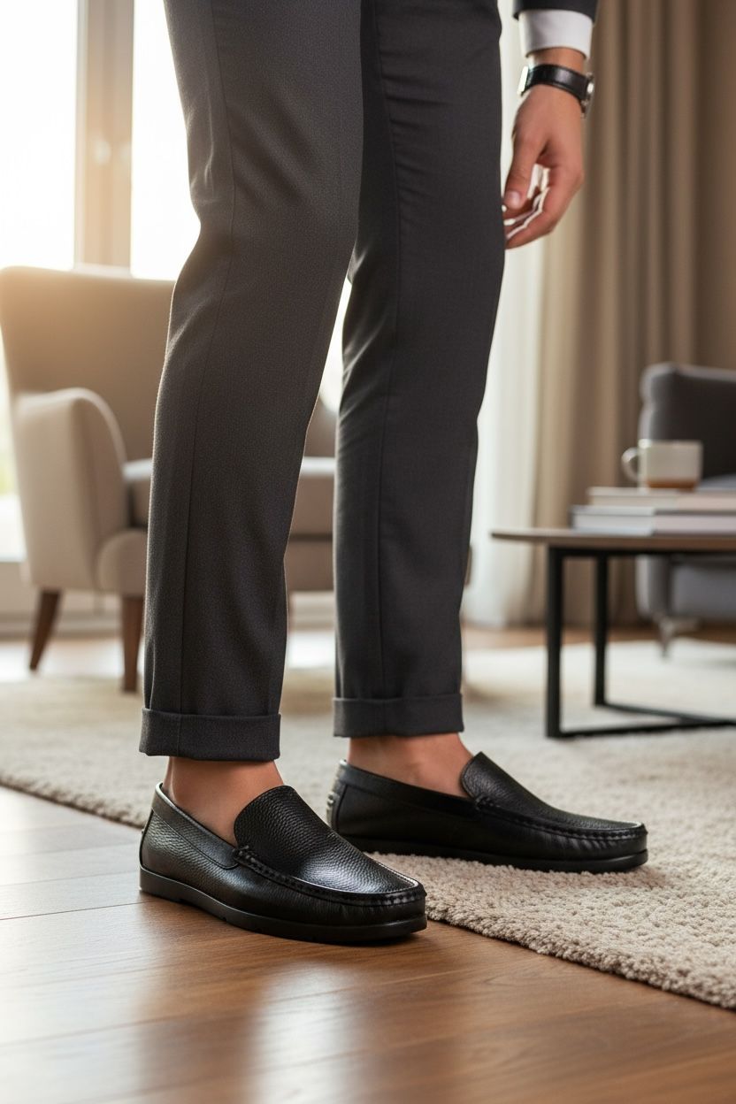 NEW ,  MADE IN EGYPT GENUINE LEATHER MEN SHOES M991