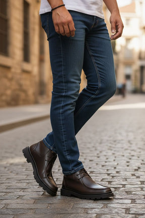 NEW ,  MADE IN TURKEY GENUINE LEATHER MEN BOOTS  M706