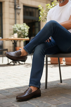 NEW ,  MADE IN EGYPT GENUINE LEATHER MEN SHOES M990