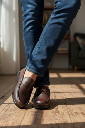 NEW ,  MADE IN EGYPT GENUINE LEATHER MEN SHOES M990