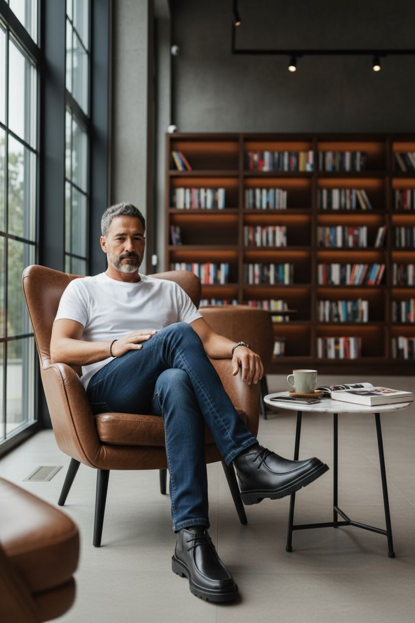 NEW ,  MADE IN TURKEY GENUINE LEATHER MEN BOOTS  M706