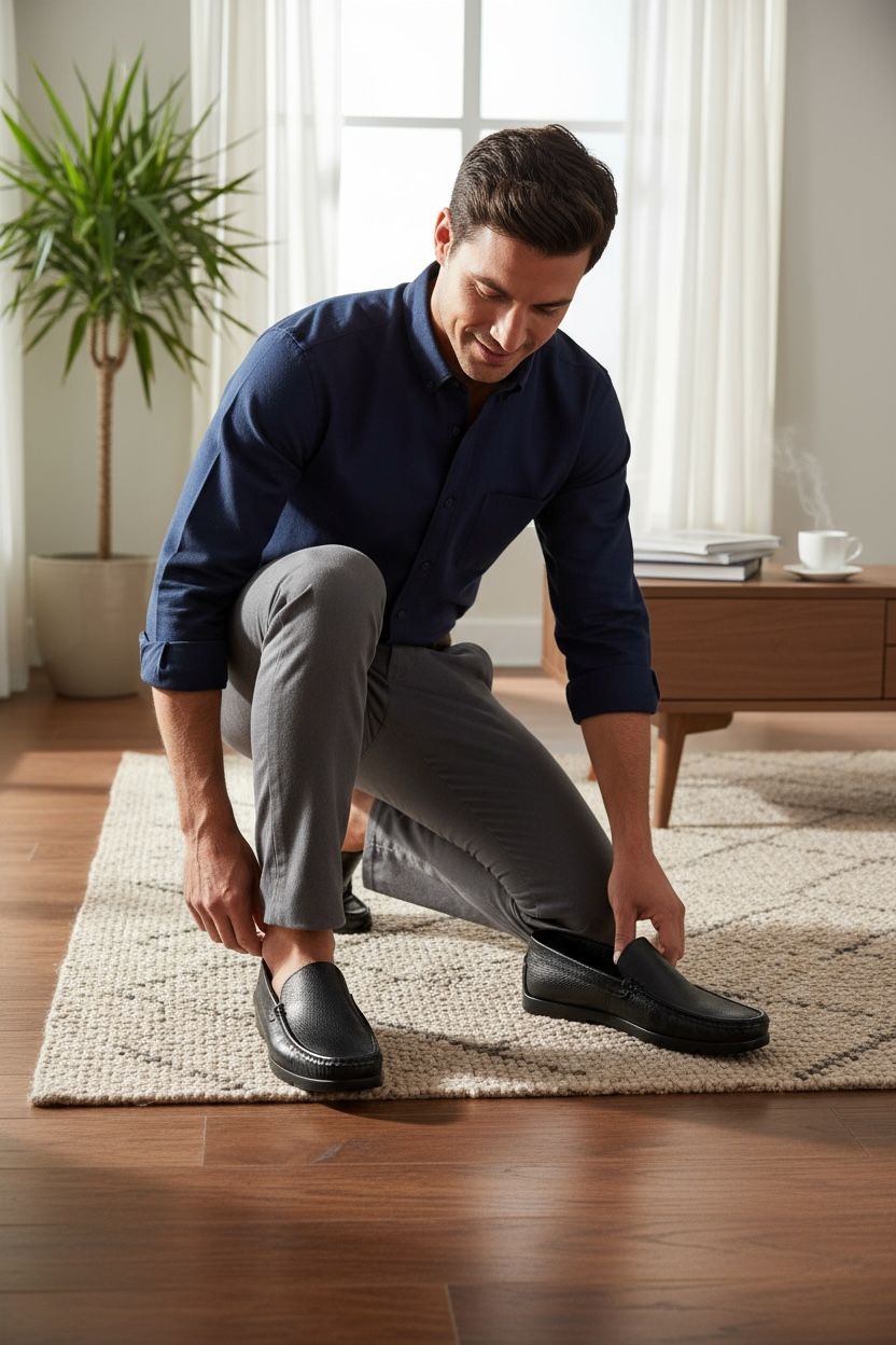 NEW ,  MADE IN EGYPT GENUINE LEATHER MEN SHOES M991