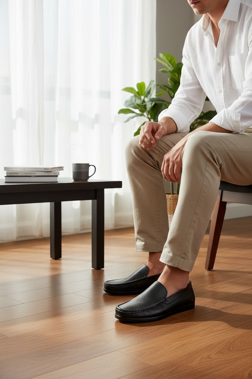 NEW ,  MADE IN EGYPT GENUINE LEATHER MEN SHOES M991