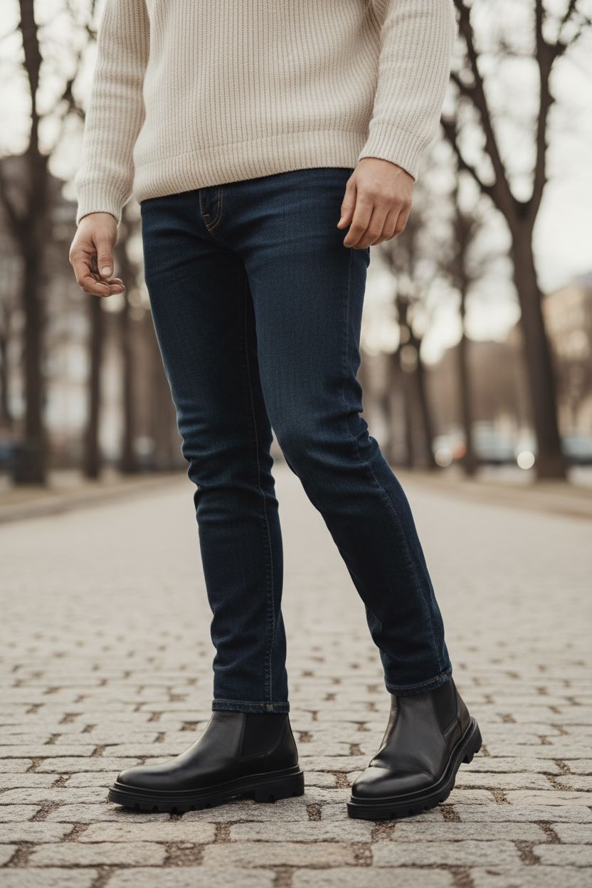 NEW ,  MADE IN TURKEY GENUINE LEATHER MEN BOOTS  M704