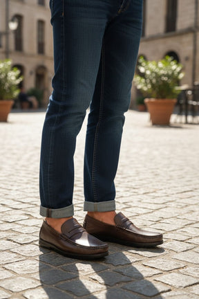 NEW ,  MADE IN EGYPT GENUINE LEATHER MEN SHOES M990