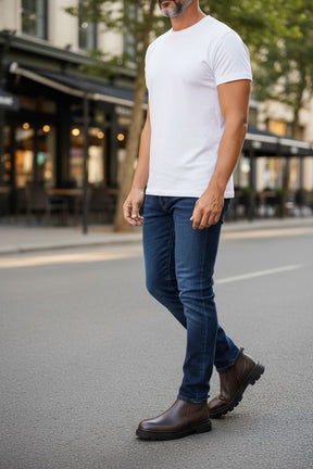 NEW ,  MADE IN TURKEY GENUINE LEATHER MEN BOOTS  M704