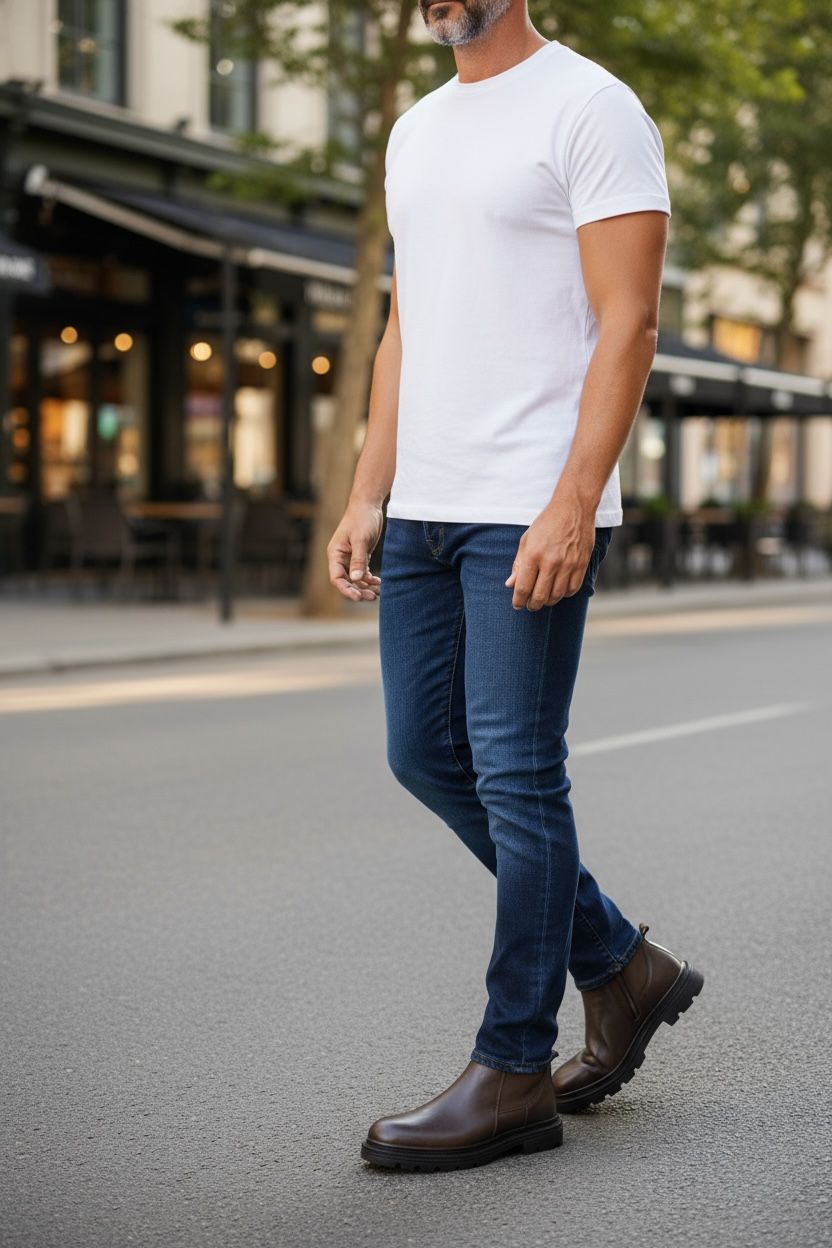 NEW ,  MADE IN TURKEY GENUINE LEATHER MEN BOOTS  M704