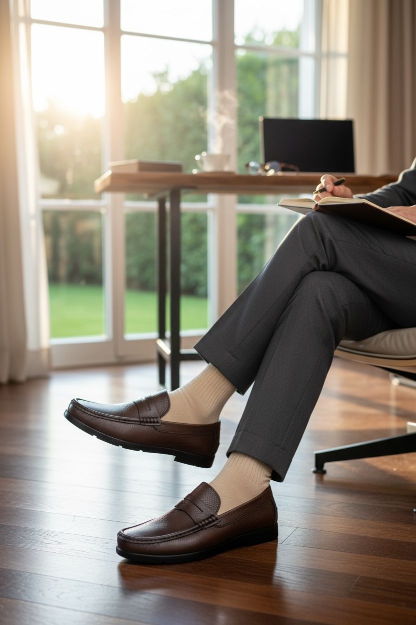 NEW ,  MADE IN EGYPT GENUINE LEATHER MEN SHOES M990