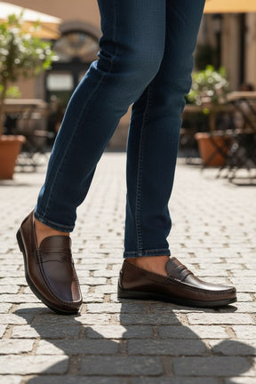 NEW ,  MADE IN EGYPT GENUINE LEATHER MEN SHOES M990