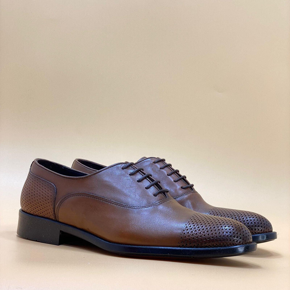MADE IN TURKEY GENUINE LEATHER MEN SHOES M852 - Olive Tree Shoes 